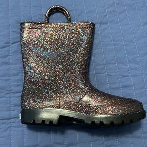 Zoogs NWOT Girls Muli Color Glitter Rain Boots Size 1